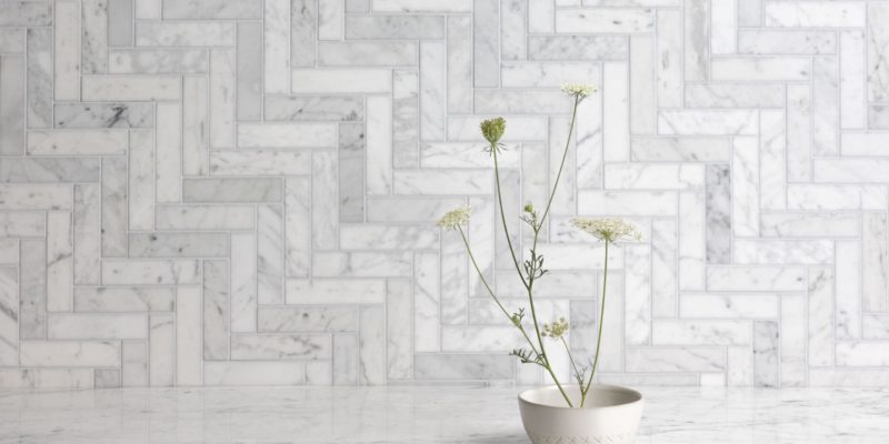1x4-Herringbone-Carrara-H-Install